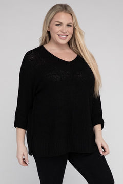 Romantic Embrace Knit Sweater - Curves Enchanted