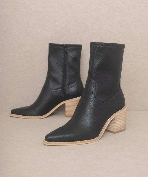 Vienna Luxe: Sophisticated Pointed Heel Booties