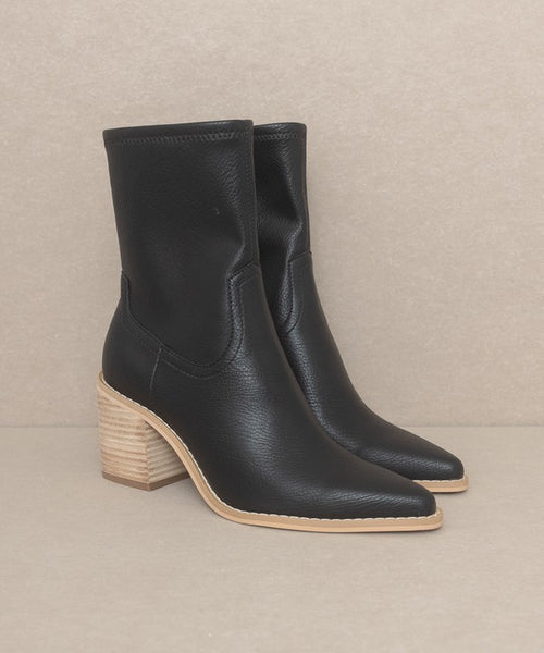 Vienna Luxe: Sophisticated Pointed Heel Booties