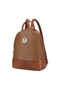 MKF Collection Denice Vegan Leather Signature Backpack: Opulence