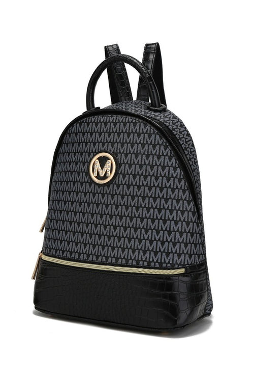 MKF Collection Denice Vegan Leather Signature Backpack: Opulence