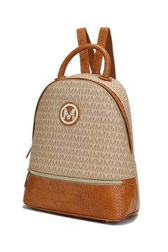 MKF Collection Denice Vegan Leather Signature Backpack: Opulence