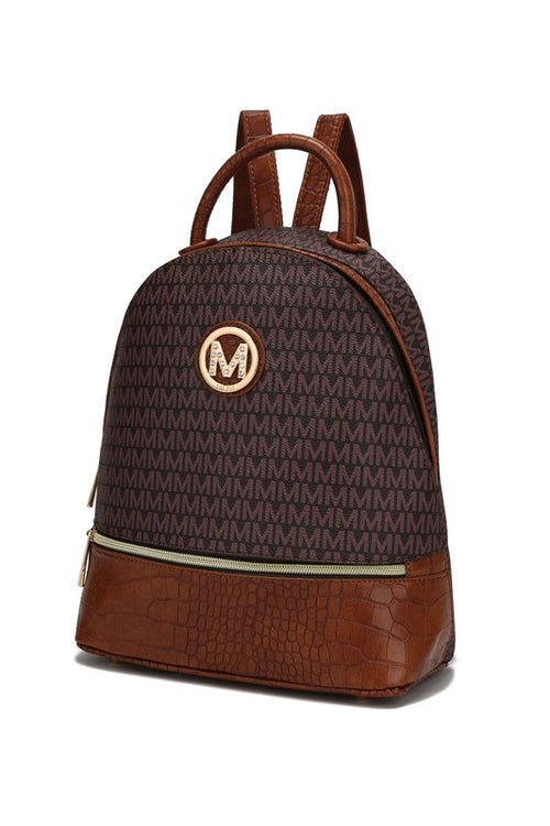 MKF Collection Denice Vegan Leather Signature Backpack: Opulence