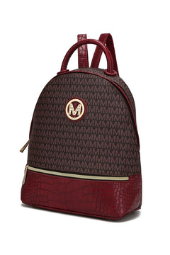 MKF Collection Denice Vegan Leather Signature Backpack: Opulence