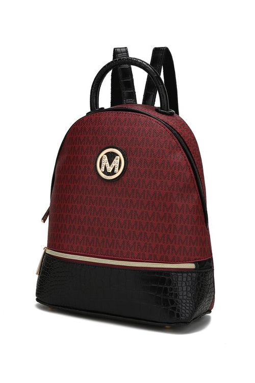 MKF Collection Denice Vegan Leather Signature Backpack: Opulence