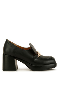 Luxury Leather Elegance: Morgan's Platform Loafers