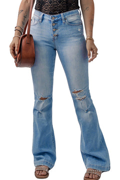 Beau Blue Flare Jeans: Effortless Coolness Guaranteed!