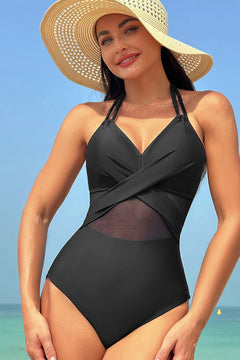 Enchanted Sapphire Romance Halterneck Swimsuit