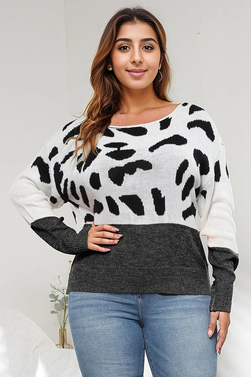 Enchanted Leopard Romance Sweater: Embrace Your Elegance.