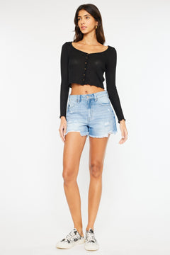 Summer Perfection: Kancan High Waist Denim Shorts