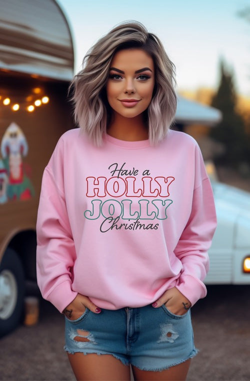 Festive Joy Fleece Sweatshirt