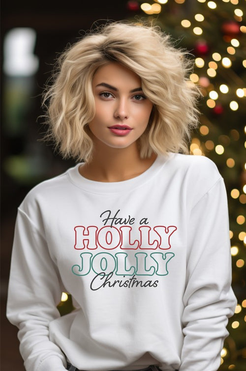 Festive Joy Fleece Sweatshirt