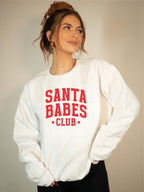 Merriest Santa Babes Club Festive Fleece Sweatshirt