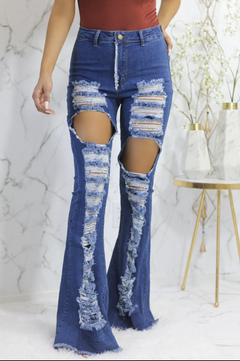 Slay All Day in Distressed Flare Jeans! 😍