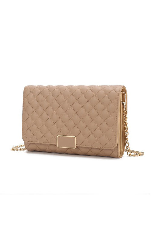 MKF Gretchen Quilted Vegan Elegance Clutch