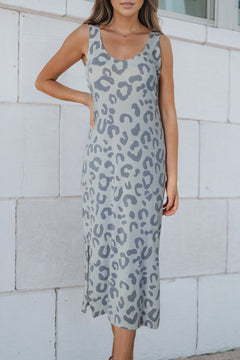 Refine your style with Gray Leopard Maxi.