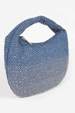 Denim Micro Studs Convertible Hobo: Fashion's Noble Star