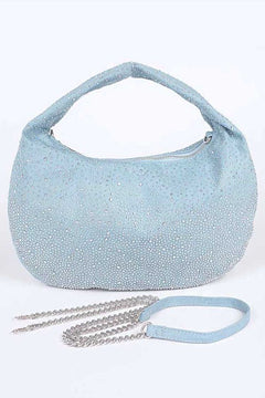 Denim Micro Studs Convertible Hobo: Fashion's Noble Star