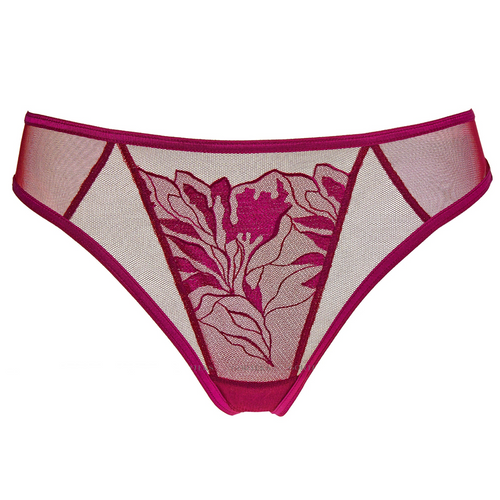 Enchanting Burgundy Floral Thong: Elegance Redefined 💖