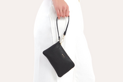 Pebble Leather Small Wristlet: A Touch of Elegance