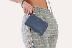 Pebble Leather Small Wristlet: A Touch of Elegance