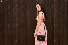 The Noble Pebble Leather Wallet Crossbody