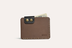 Artisan Leather Card Wallet for Stylish Gents