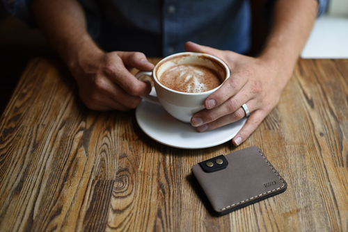 Artisan Leather Card Wallet for Stylish Gents