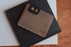 Artisan Leather Card Wallet for Stylish Gents