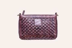 The Weaved Leather Crossbody: Luxury's Elegance