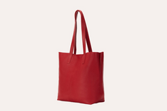 Luxurious Top Grain Cowhide Tote: Journalist's Elegance