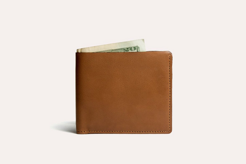 Luxurious Double Bifold Wallet in Cowhide Majesty