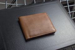 Luxurious Double Bifold Wallet in Cowhide Majesty