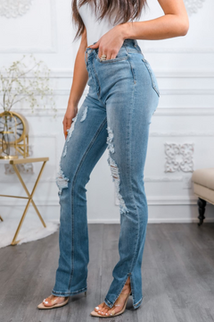 Effortlessly Cool & Comfy Stretchy Ripped Jeans