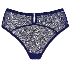 Gorteks Tango Navy Blue Lace Bikini Panty