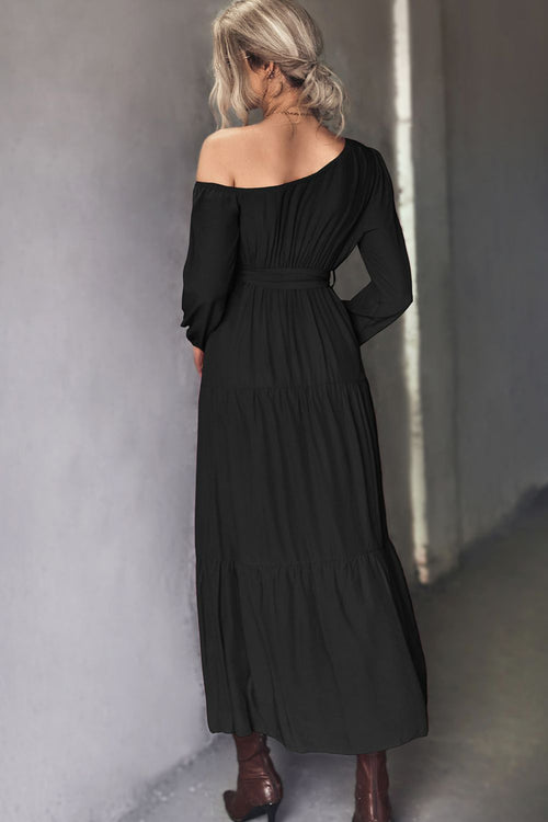 Chic One-Shoulder Maxi Dress for Elegance