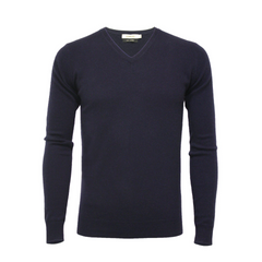 Luxury V-Neck: Hommard Cashmere Elegance