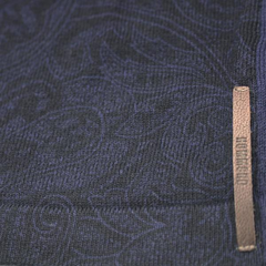 Navy Cashmere Polo: Sophistication and Serenity.