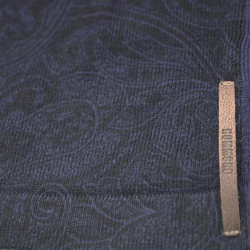 Navy Cashmere Polo: Sophistication and Serenity.