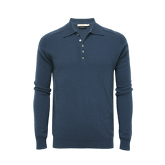 Refined Black Cashmere Polo: Elegance Defined