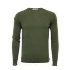 Hommard Green Cashmere Sweater: Elegance Defined.