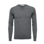 Luxurious Green Cashmere V-neck Sweater