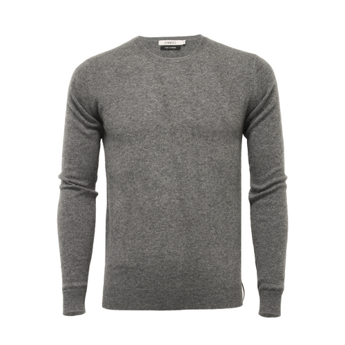 Hommard - Grey Cashmere Sweater: Timeless Sophistication.