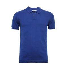 Nautical Sophistication: Navy Cashmere Polo Shirt