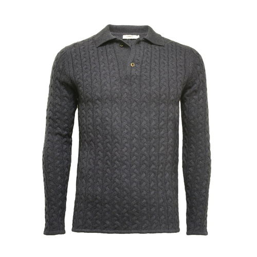Luxury Cashmere Polo: Elegance in Every Stitch