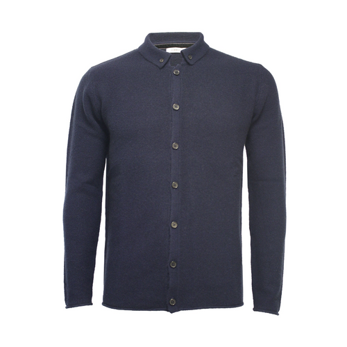 Titan Navy: Luxury Cashmere Shirt