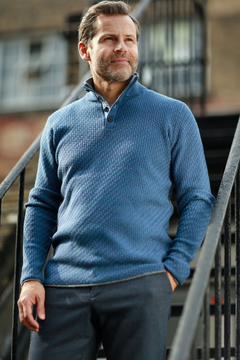 Sumptuous Elegance: Carbon Stitch Cashmere Sweater