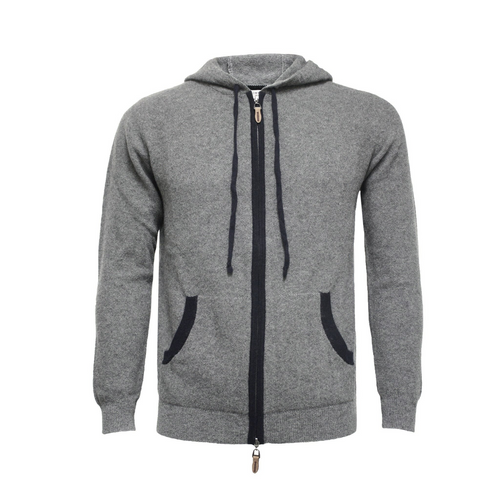 Luxe Cashmere Zip Hoodie: Ultimate Elegance & Comfort