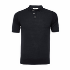 Pure Silk Polo Shirt 3 Buttons