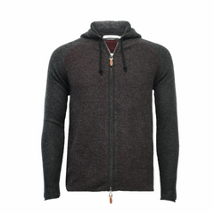 Luxury Cashmere Hooded Zip Sweater: Timeless Elegance.